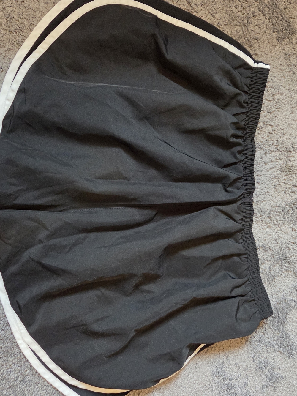 Nike Black Dri-FIT Athletic Shorts with White Swoosh - Picture 3 of 3